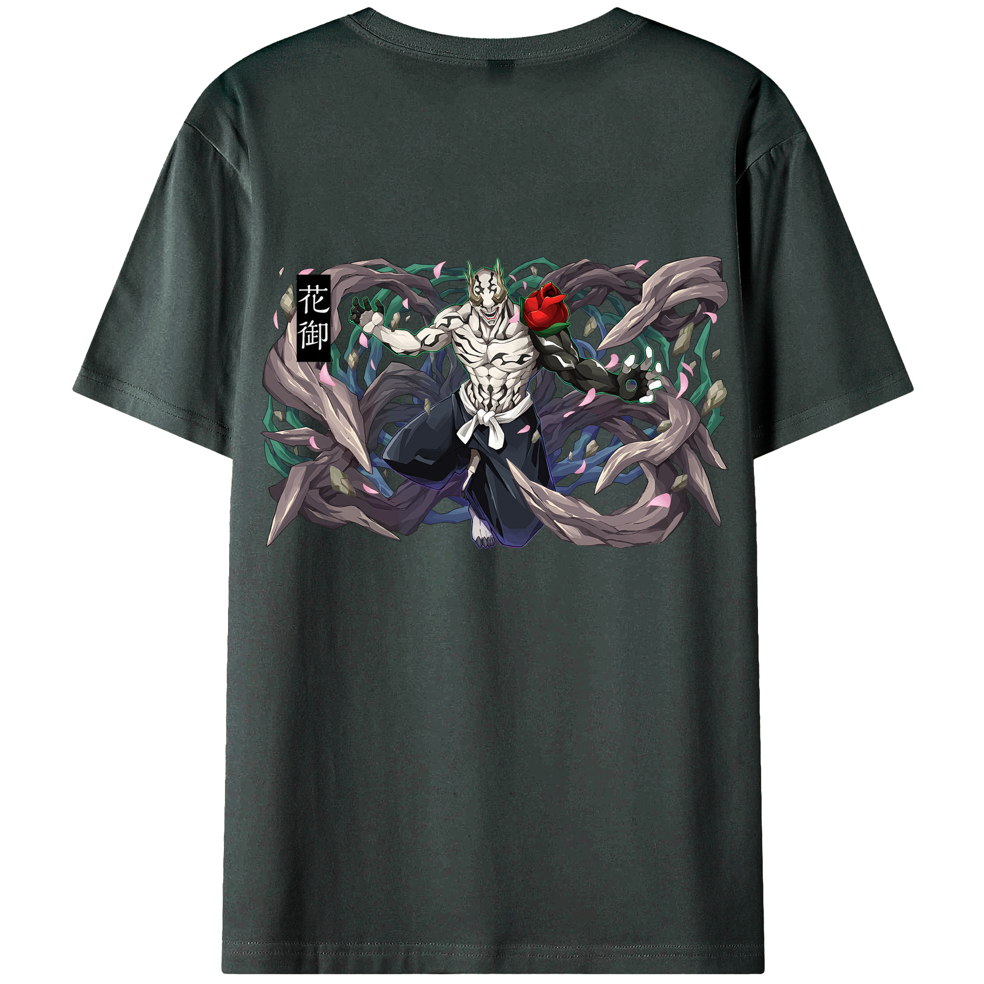 （画像用） 呪術廻戦 Jujutsu Kaisen 綿100％ メンズ半袖Tシャツ（バックプリント） 通気性
